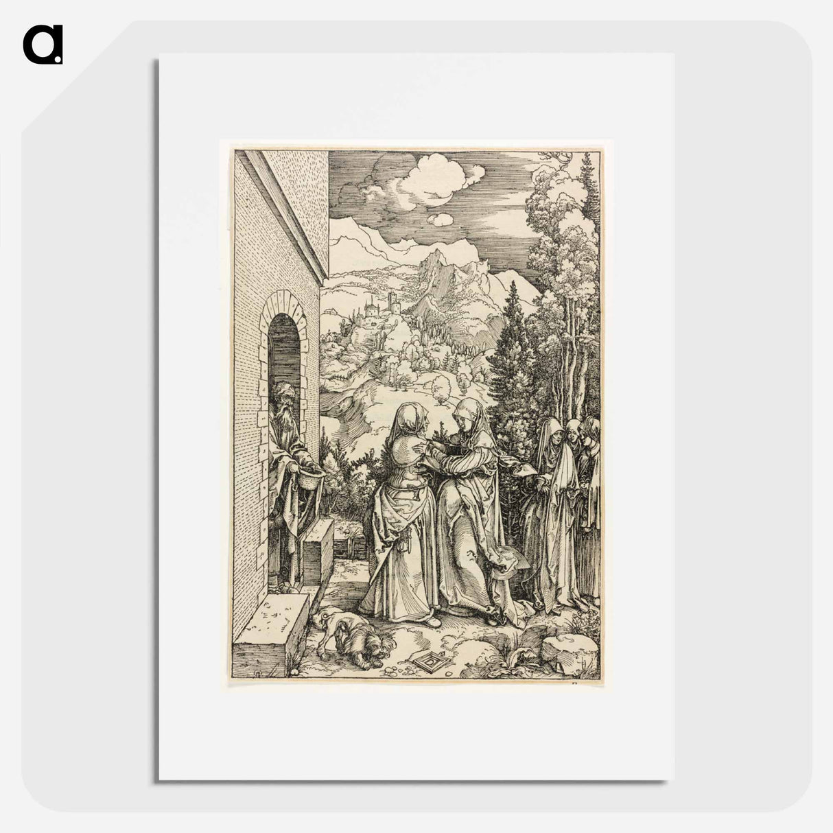 The Visitation - アルブレヒト デューラー Poster.