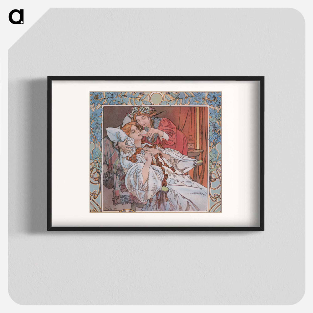 Trainer Angelica Bitter Tonic - Alphonse Mucha Poster.