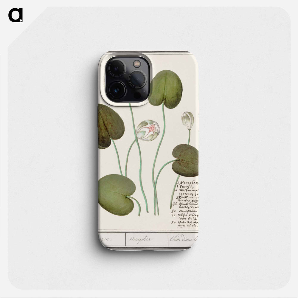 White water lily - アンセルムス ボエティウス デ ブート Phone Case.