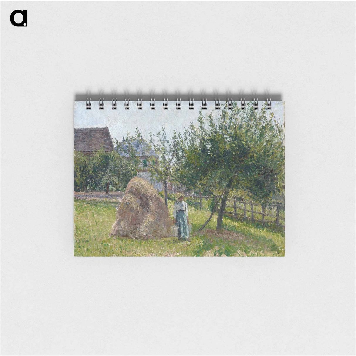 Pommiers à Eragny, matinée de soleil - カミーユ ピサロ Memo.