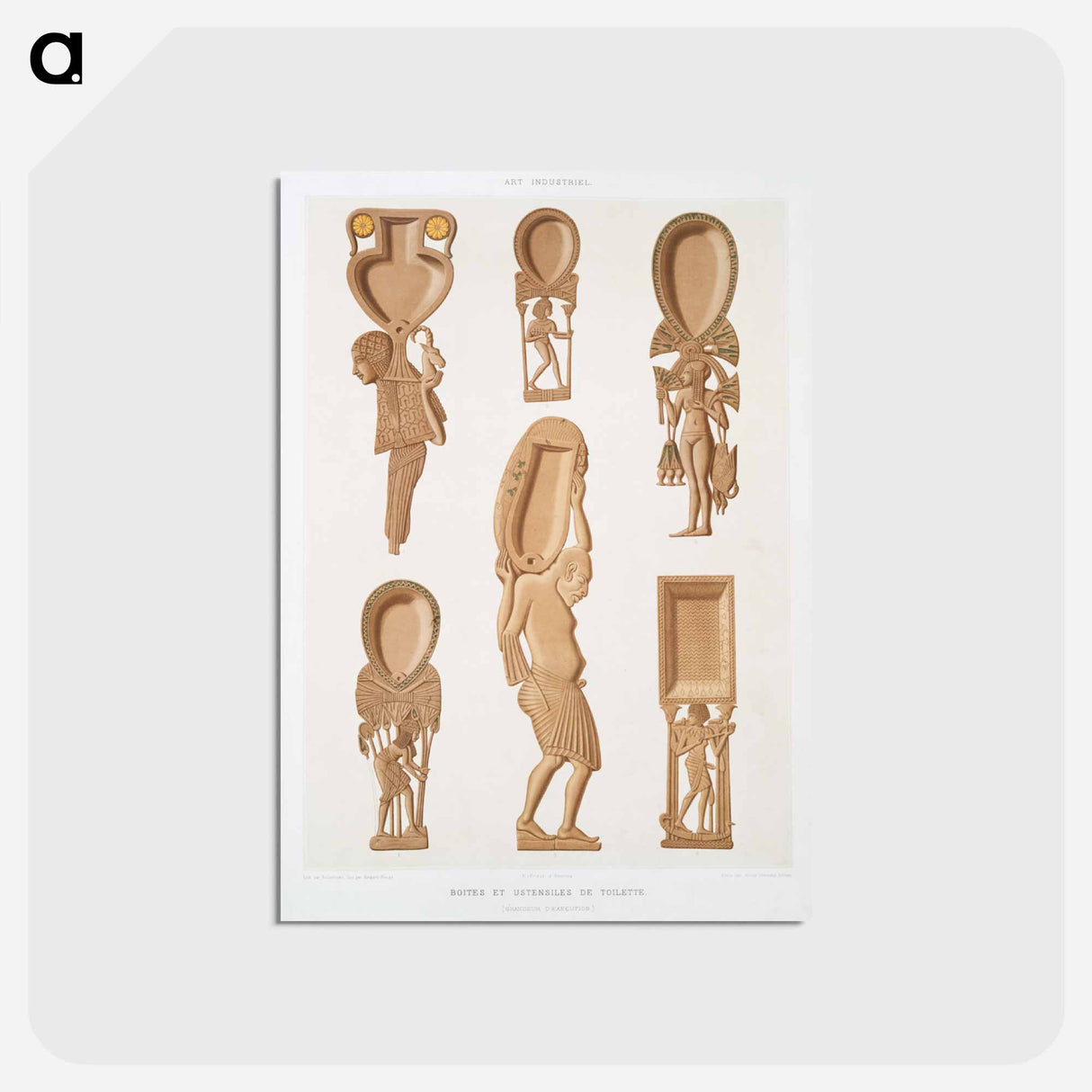 アートポストカード-Egyptian Art Utensils and Boxes
- エジプト美術史 Postcard.