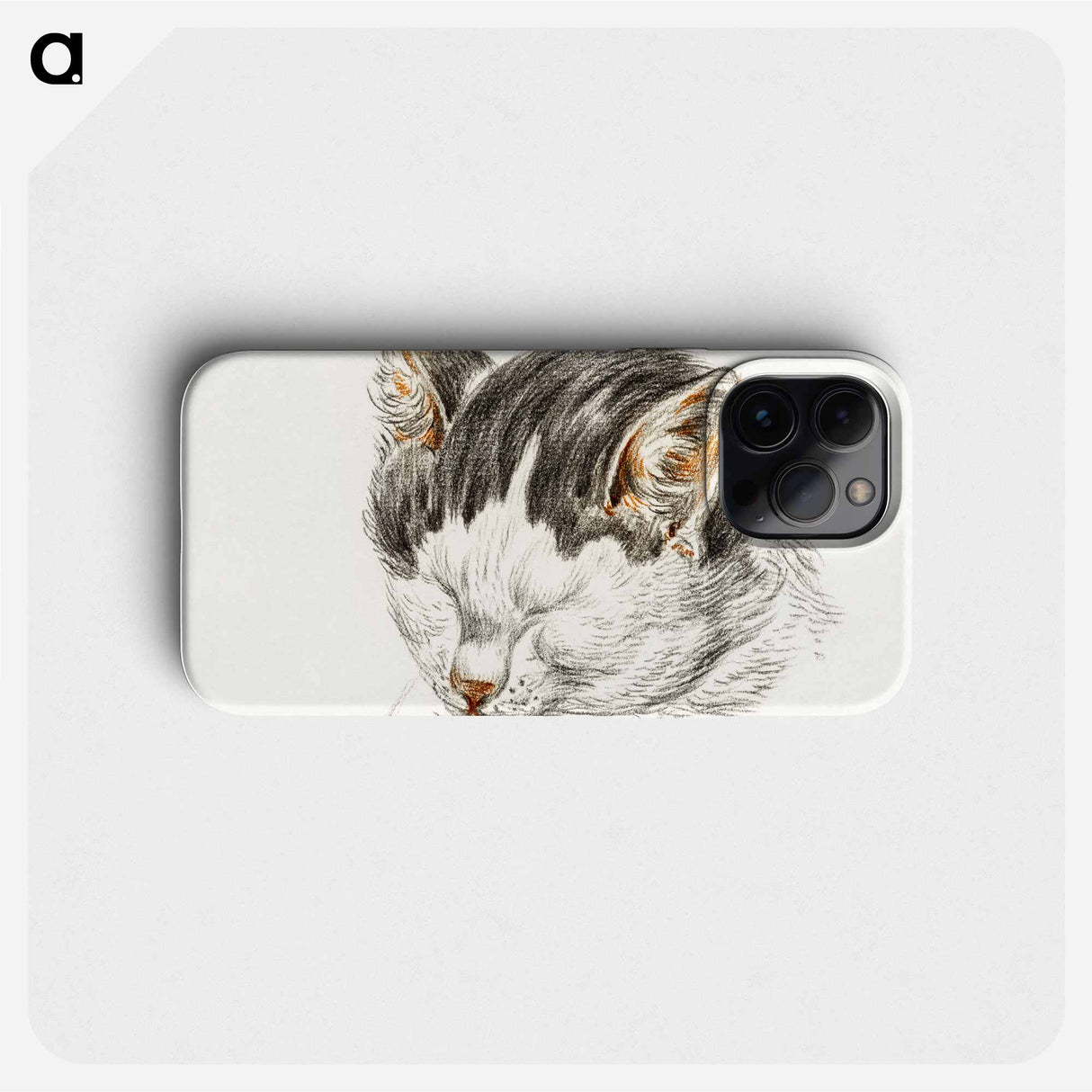Sketch of a cat - ジャン ベルナール Phone Case.