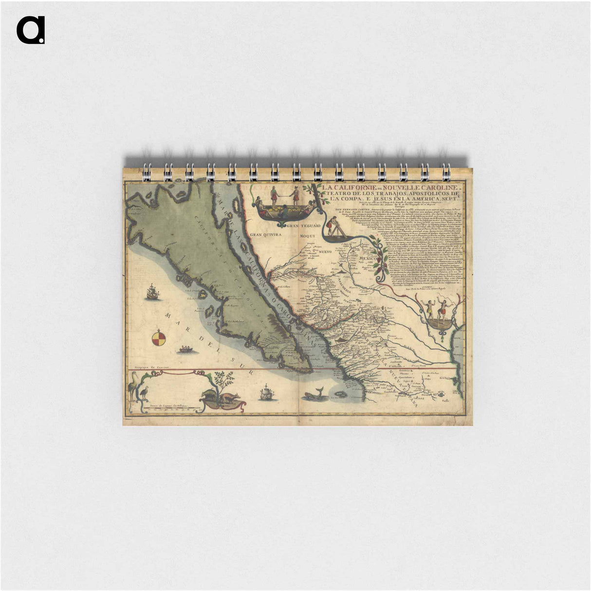 La Californie ou Nouvelle Caroline - アンティーク地図 Memo.