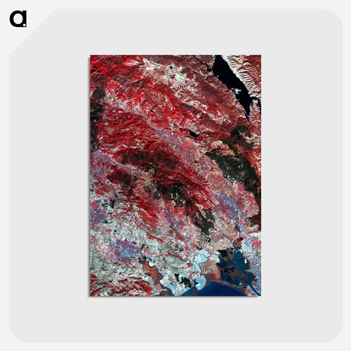 アートポストカード-Satellite Image of Northern California Wildfires
- 上空からの地球 Postcard.