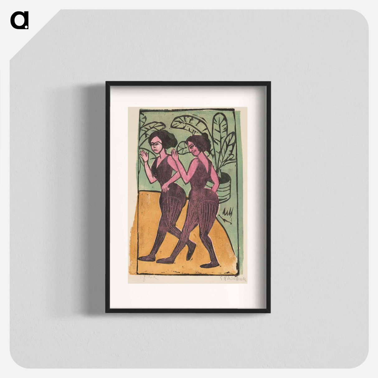 English Step Dancers - Ernst Ludwig Kirchner Poster.