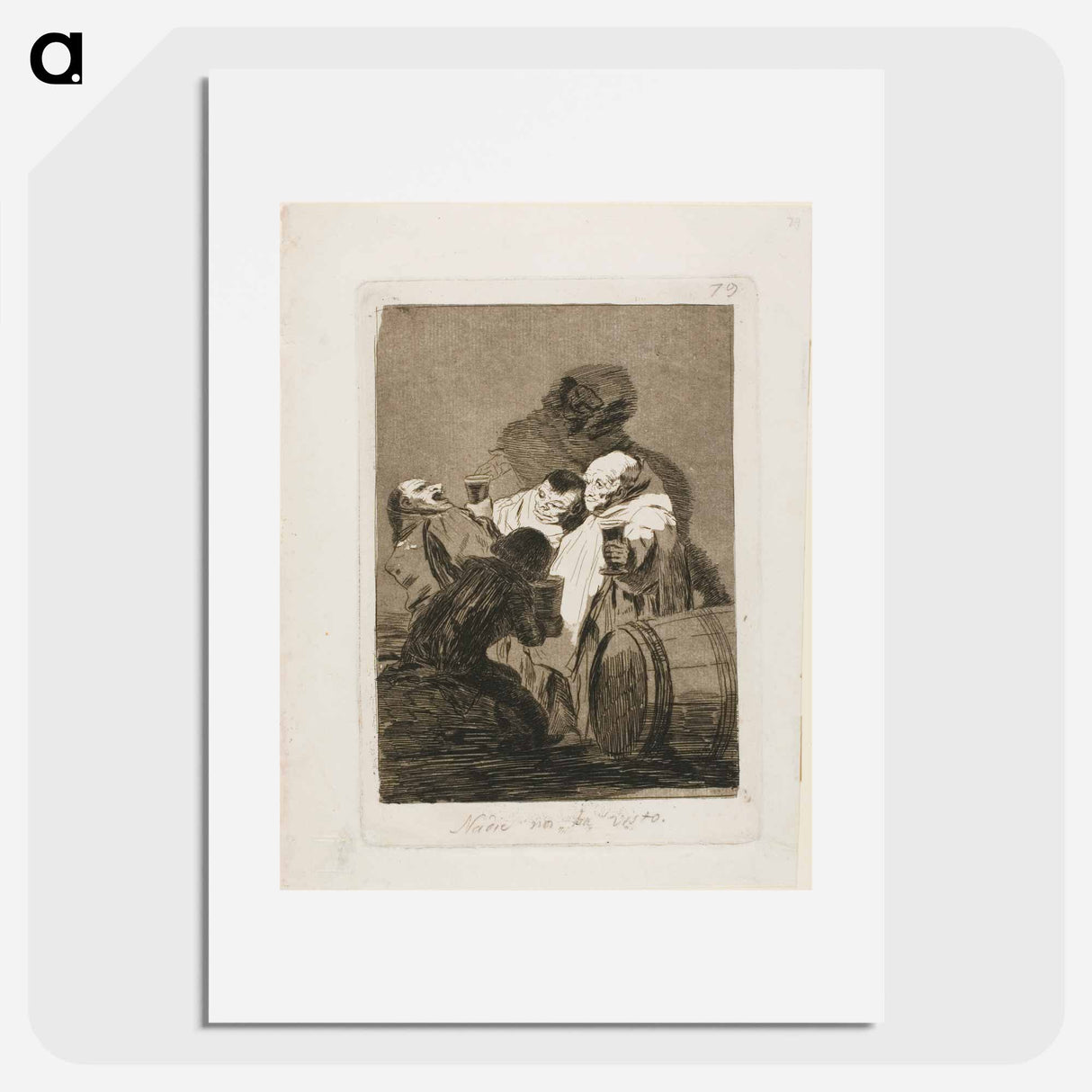 No One Has Seen Us - Francisco de Goya Poster.