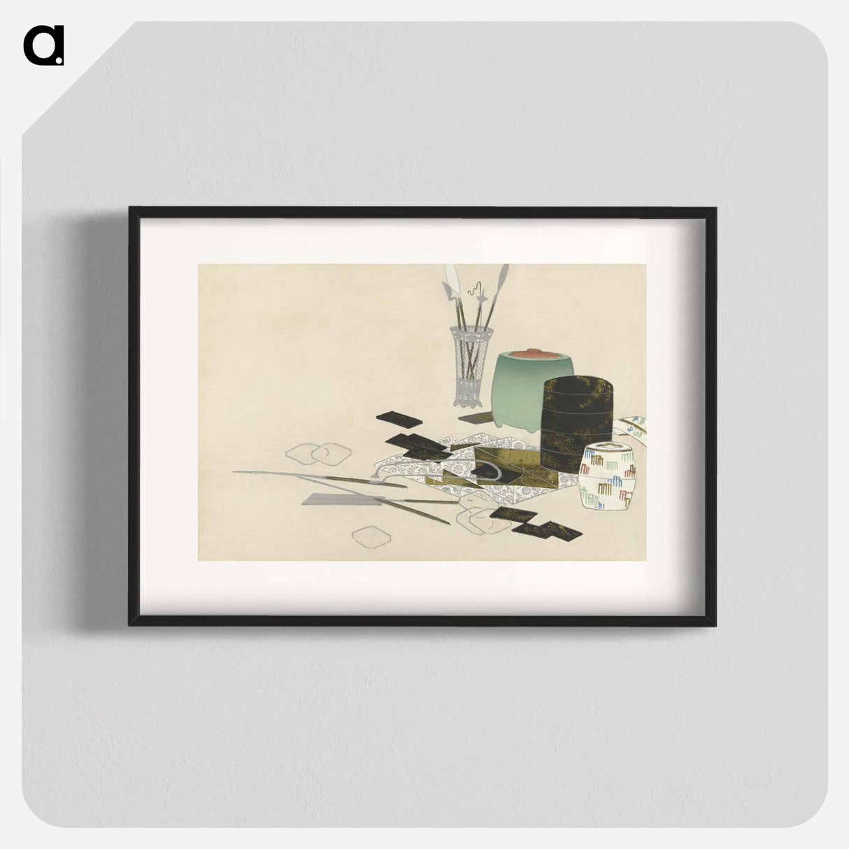 Flowers of a Hundred Generations - 神坂 雪佳 Poster.