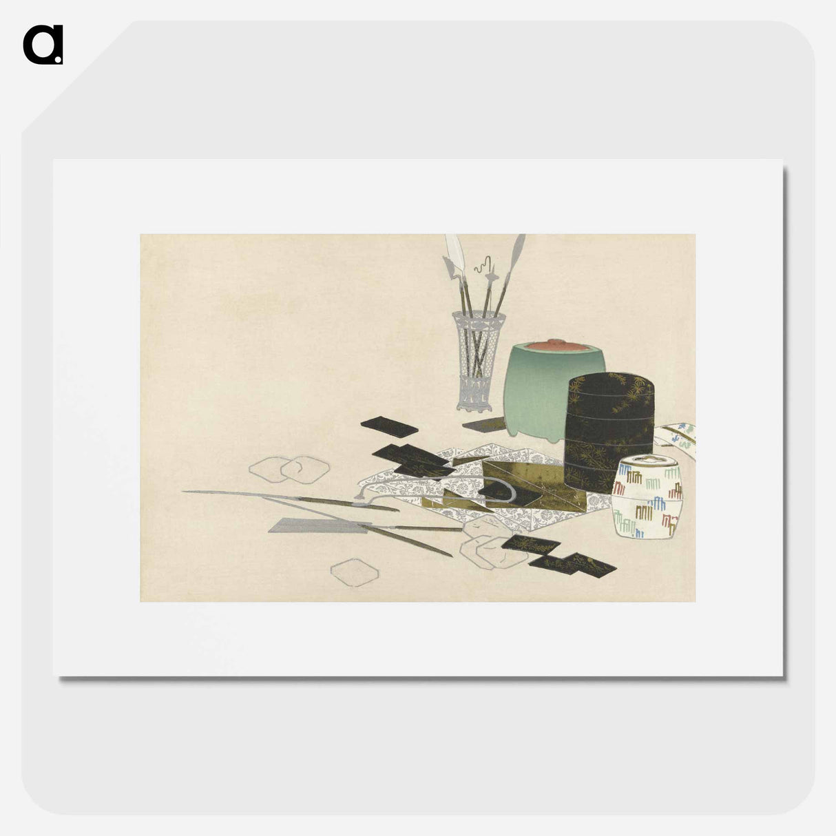 Flowers of a Hundred Generations - 神坂 雪佳 Poster.