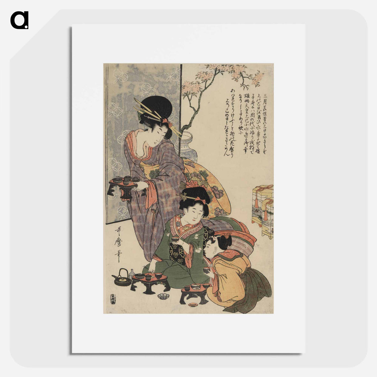 アートポスター-Hinamatsuri - 喜多川 歌麿 Poster.