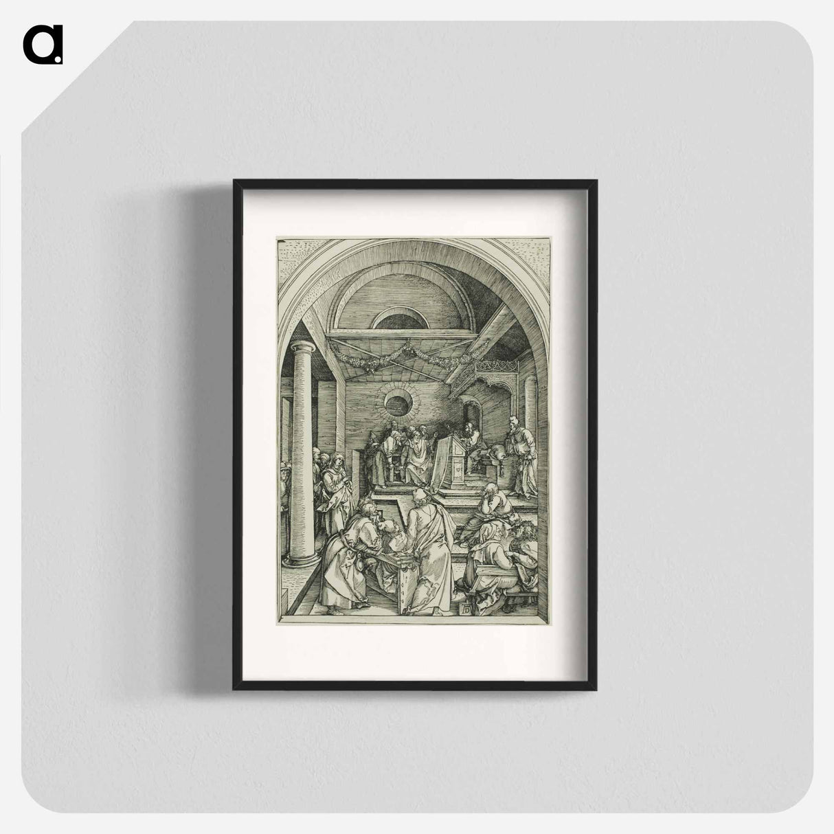 Christ Among the Doctors - アルブレヒト デューラー Poster.