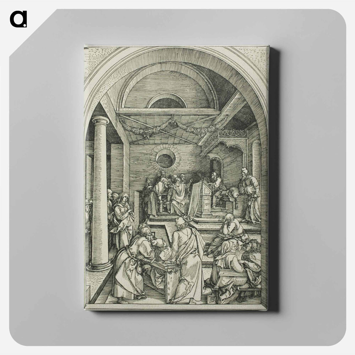 Christ Among the Doctors - アルブレヒト デューラー Canvas.