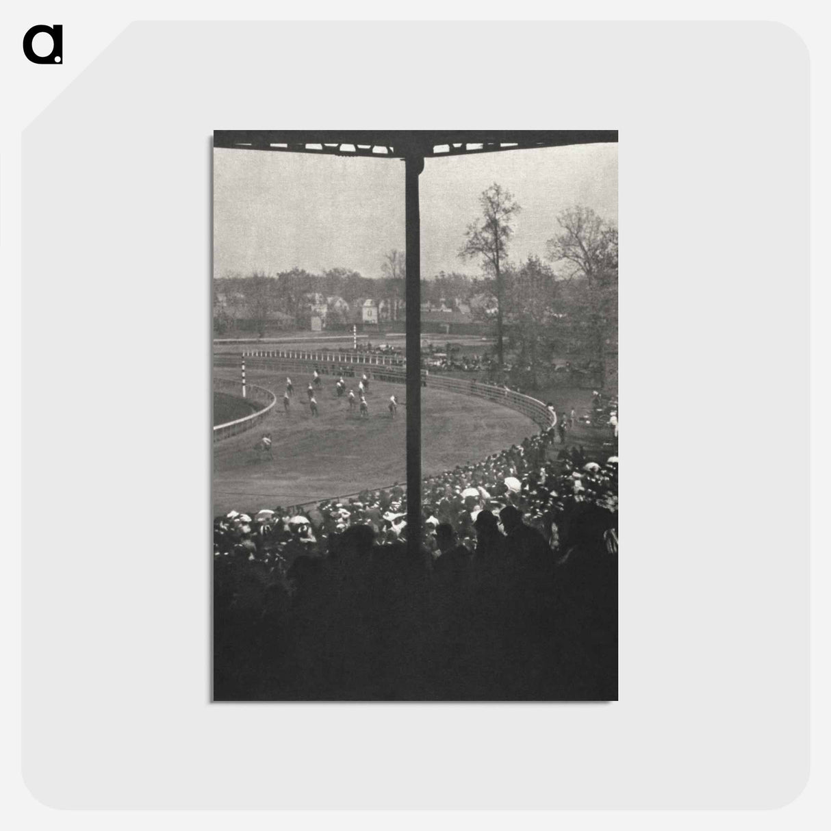 アートポストカード-Going to the Post, Morris Park - アルフレッド スティーグリッツ Postcard.