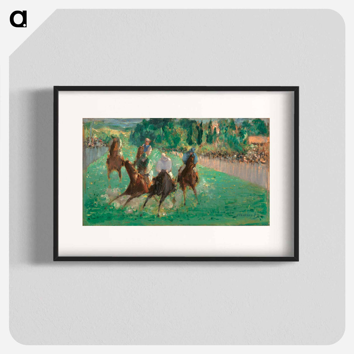 At the Races - Edouard Manet Poster.