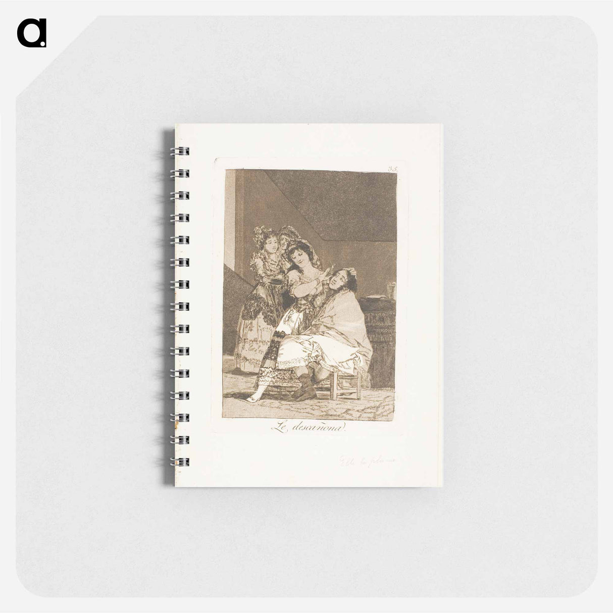 She Fleeces him - フランシスコ デ ゴヤ Memo.