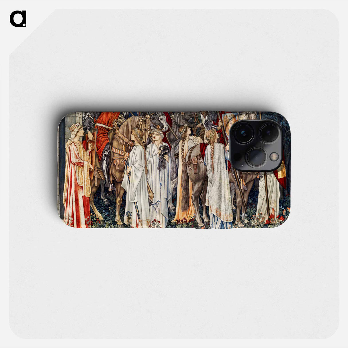 Quest for the Holy Grail Tapestries: The Arming and Departure of the Knights - ウィリアム モリス Phone Case.