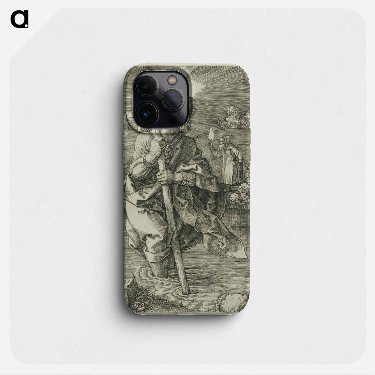 St. Christopher Facing to the Right - アルブレヒト デューラー Phone Case.
