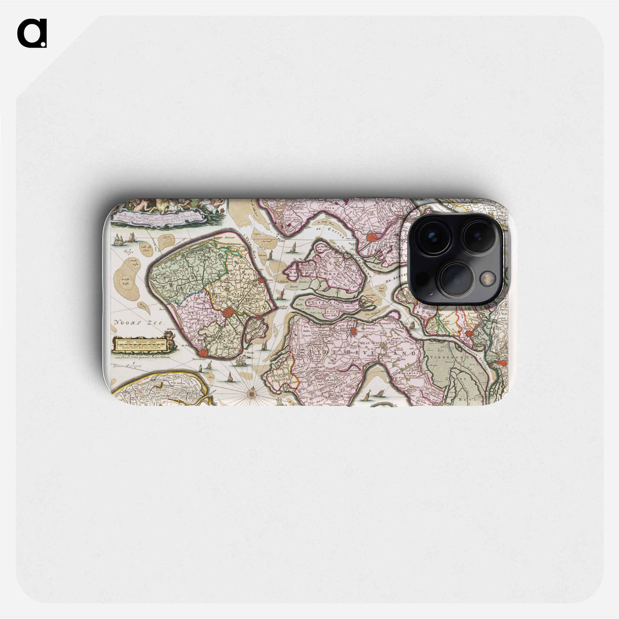 Kaart van Zeeland - アンティーク地図 Phone Case.