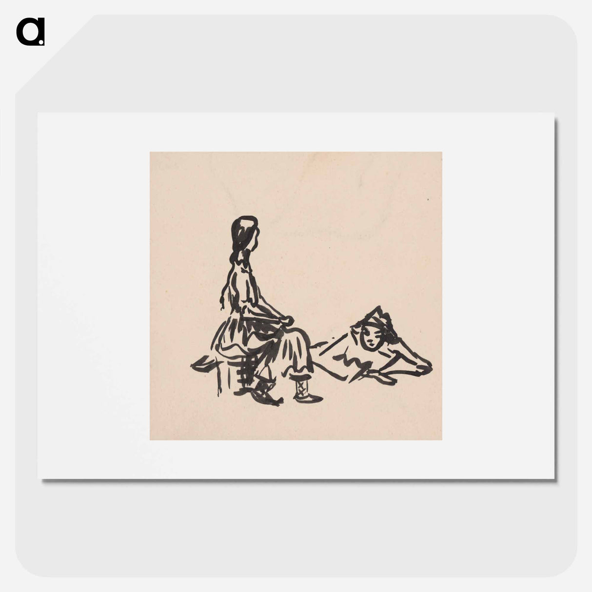 Man and woman - アーノルド ピーター ワイズ クビンチャン Poster.