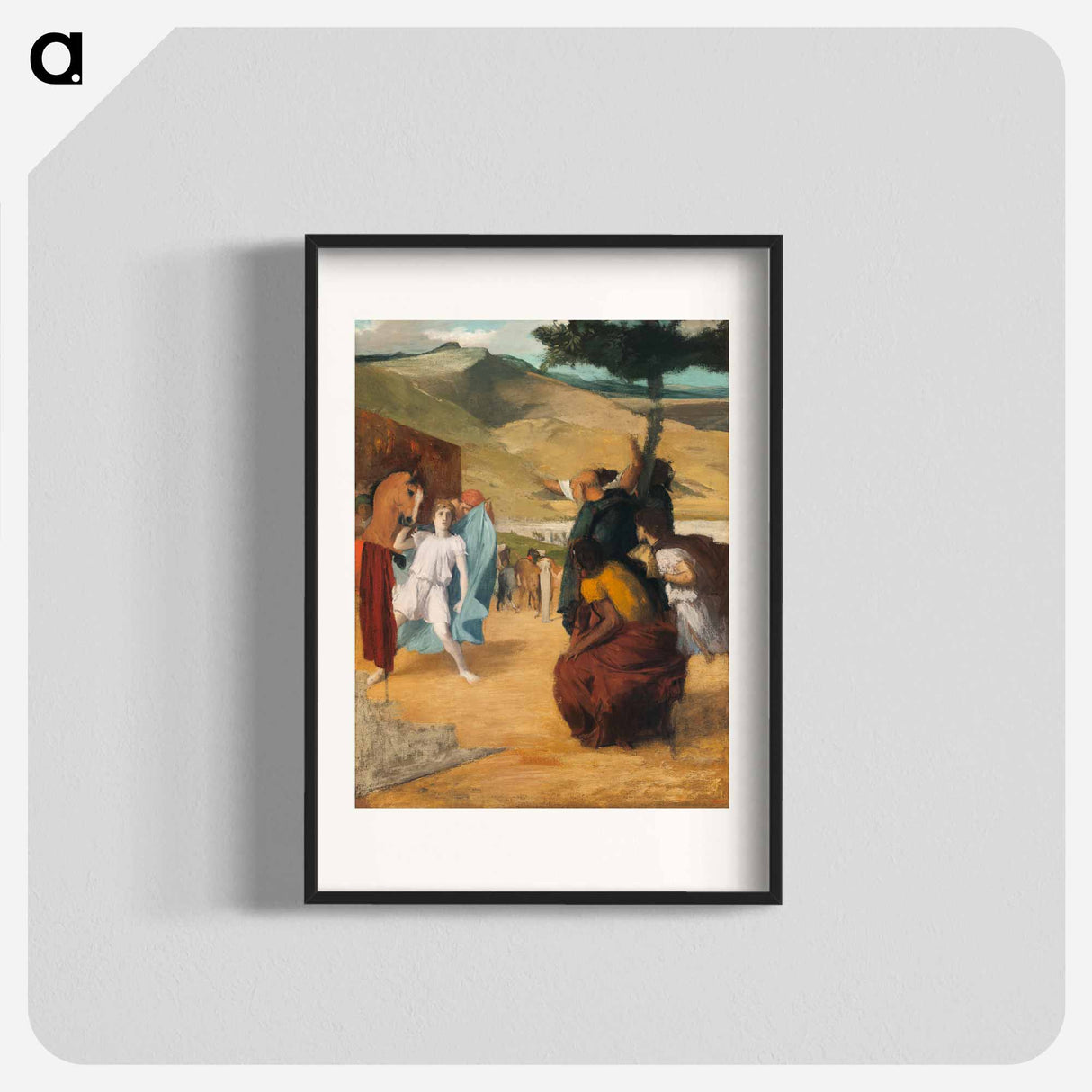 Alexander and Bucephalus - Edgar Degas Poster.