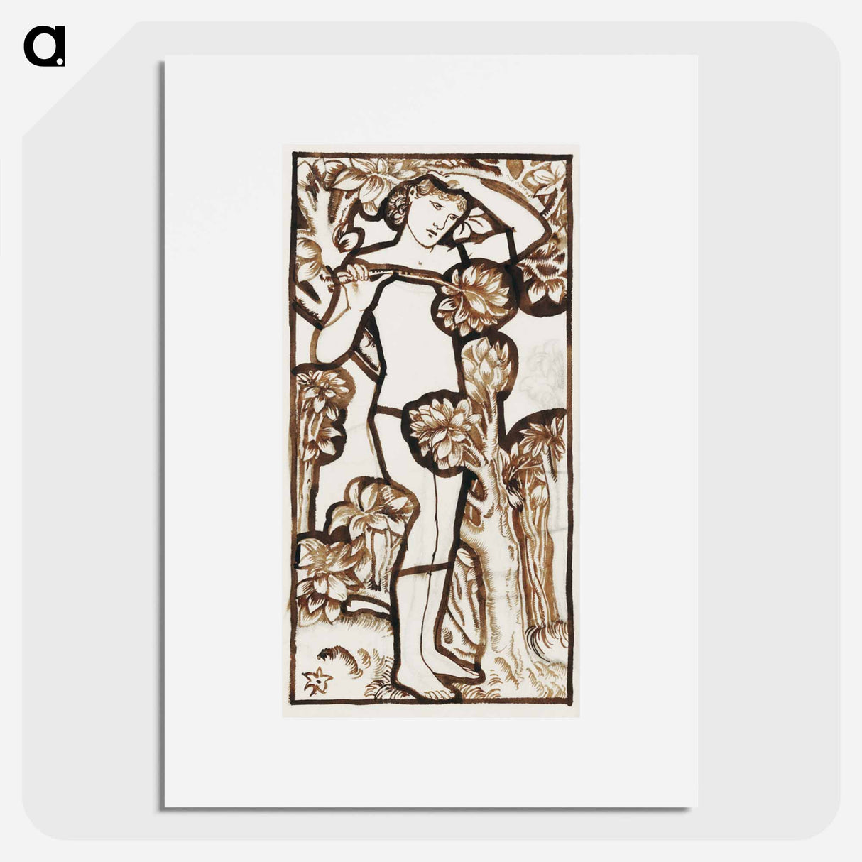 Adam - エドワード バーン ジョーンズ Poster.