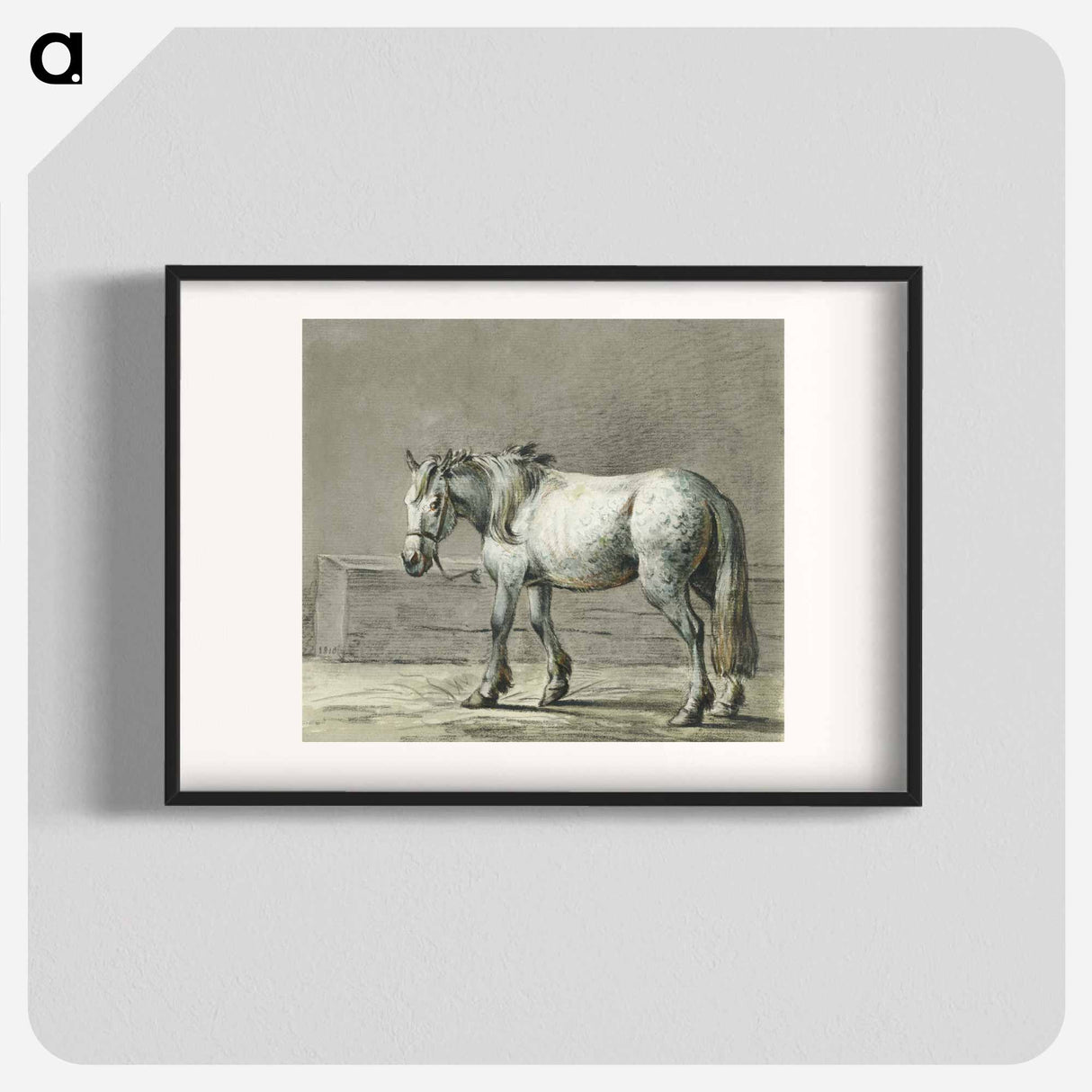 Standing horse - ジャン ベルナール Poster.