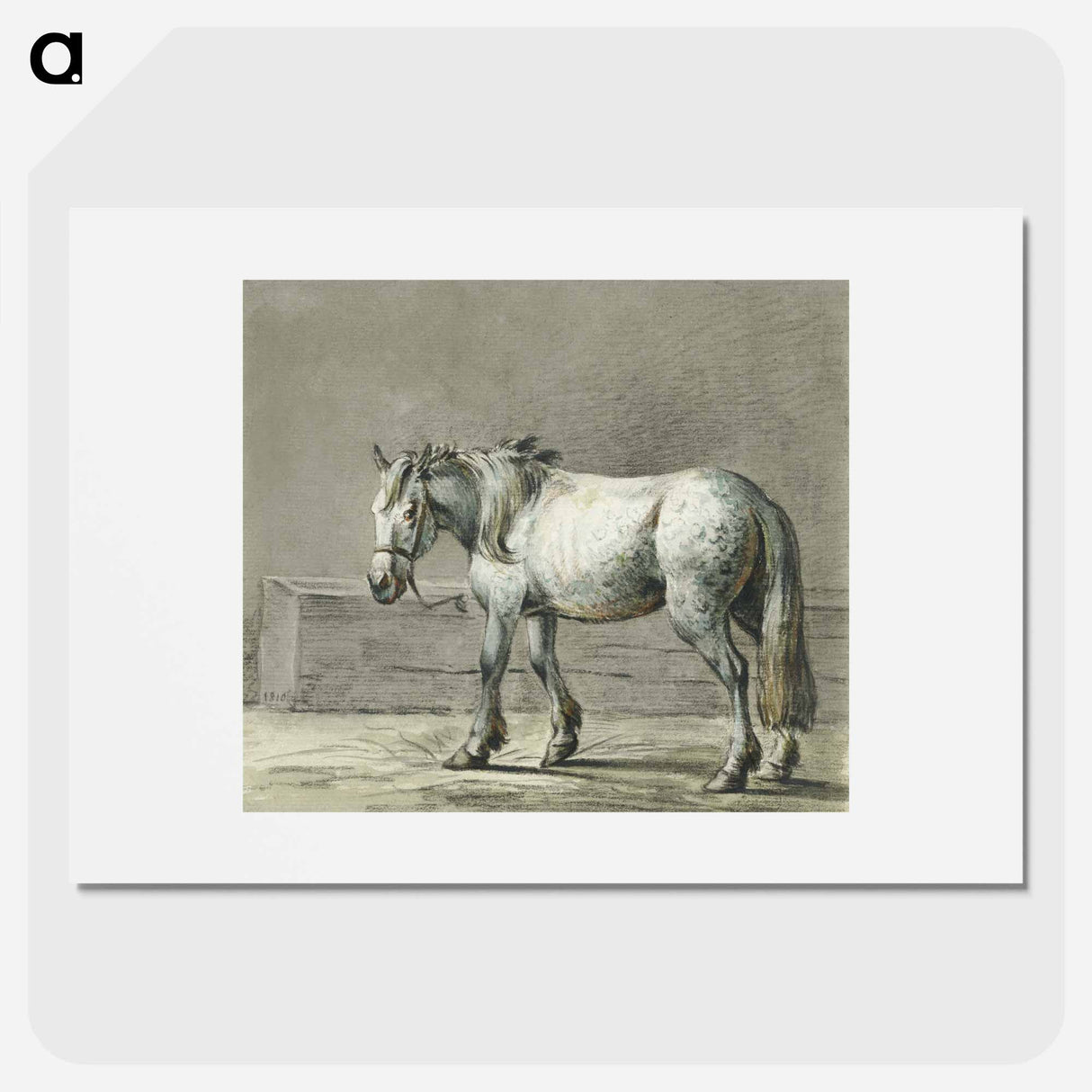 Standing horse - ジャン ベルナール Poster.