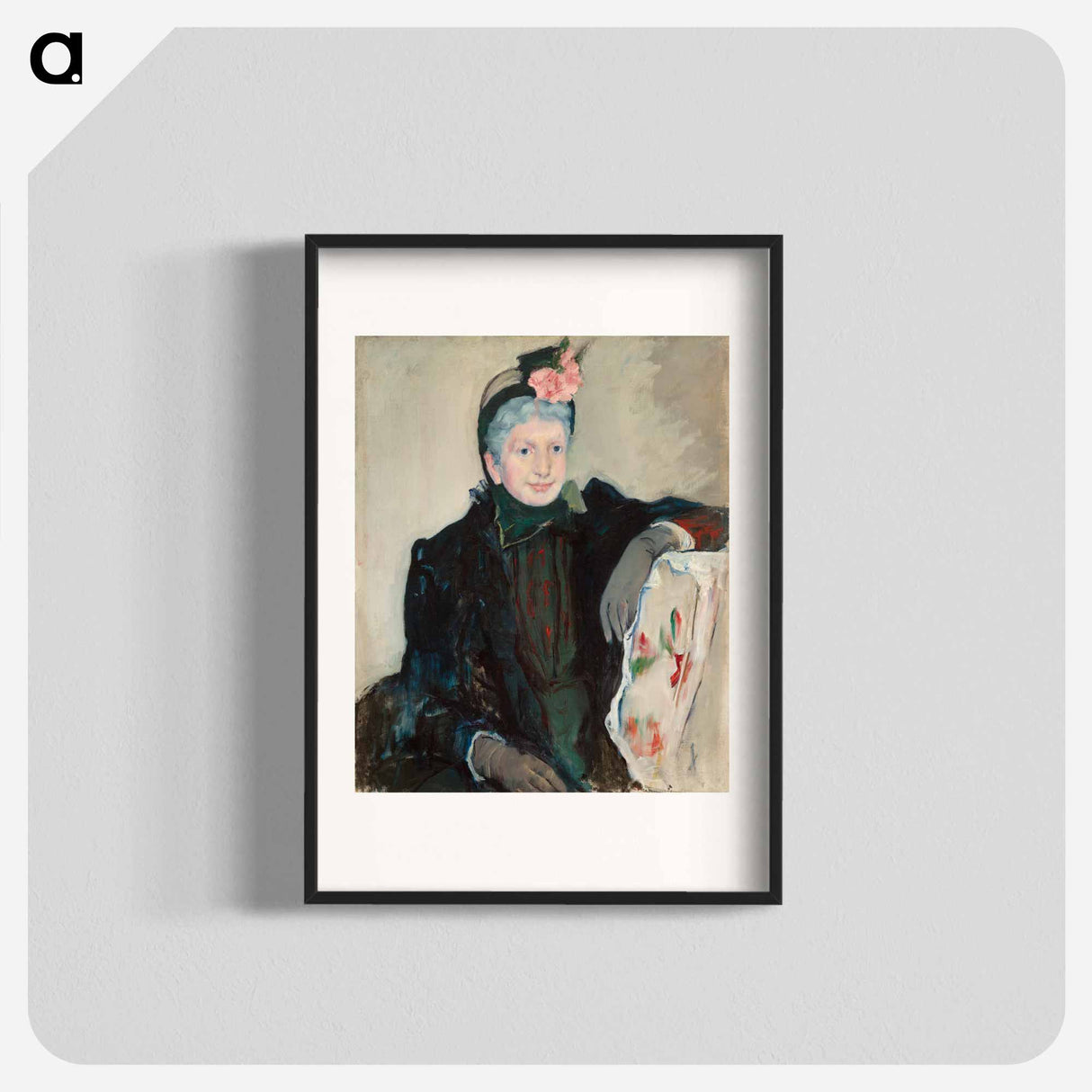 Portrait of an Elderly Lady - Mary Cassatt Poster.