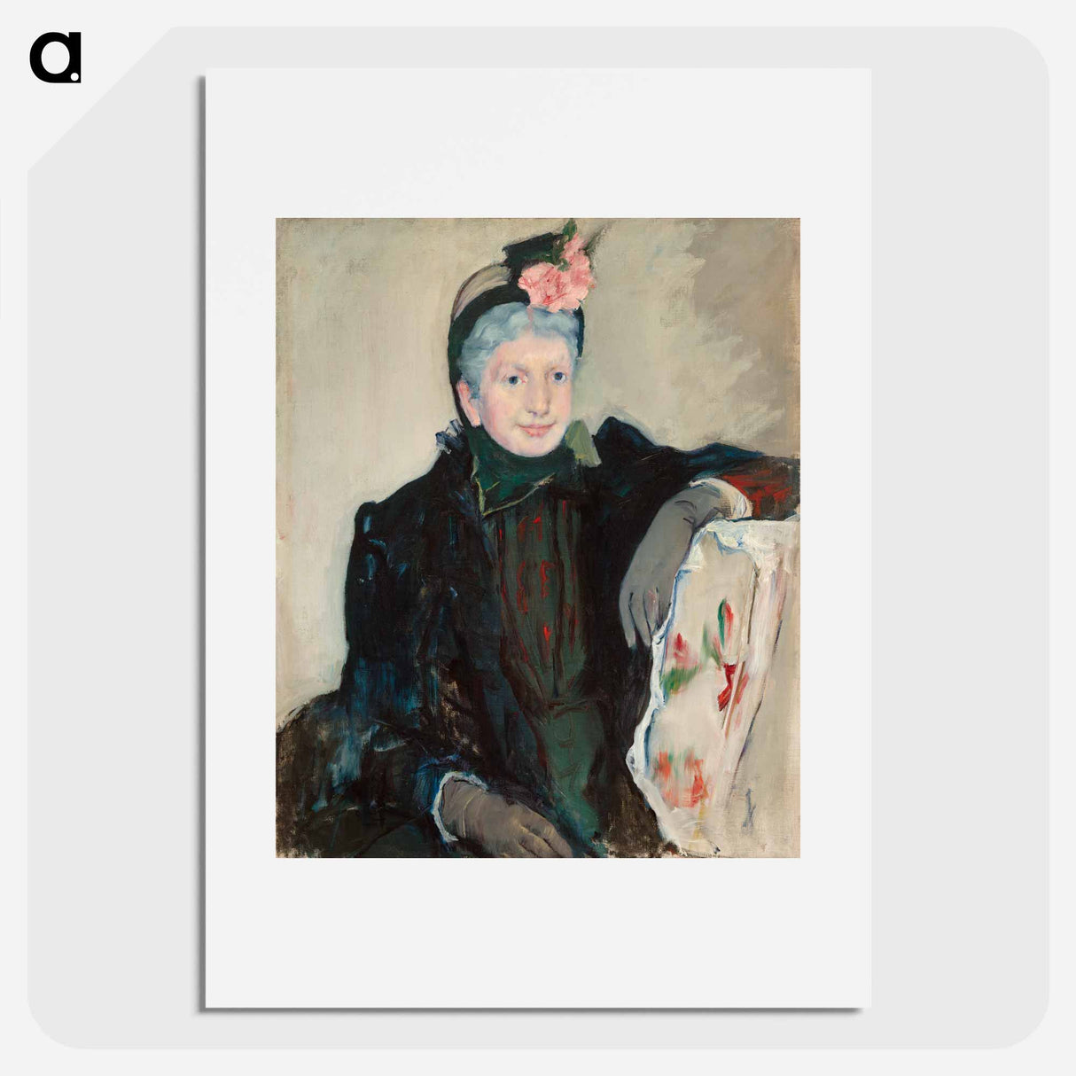 Portrait of an Elderly Lady - Mary Cassatt Poster.