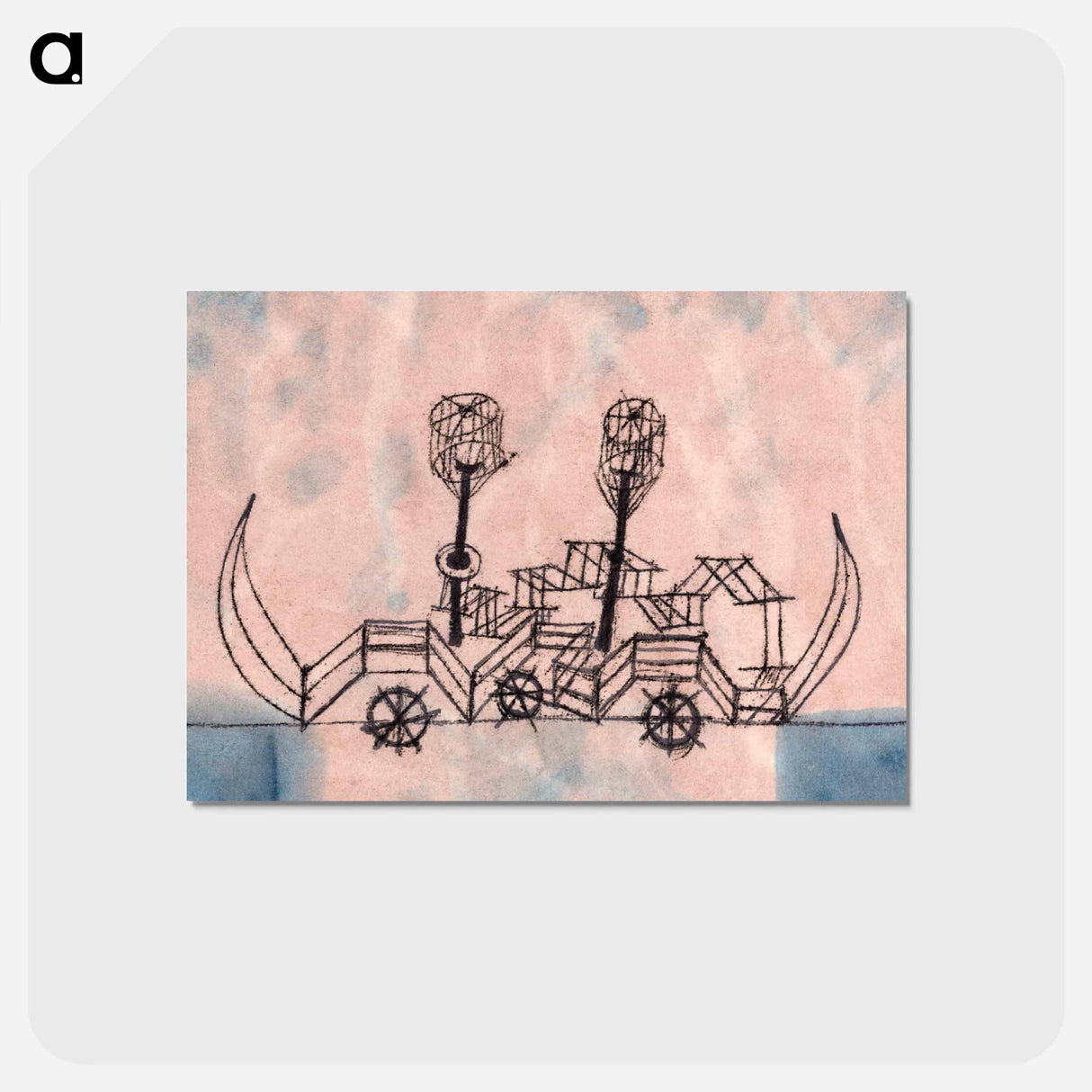 アートポストカード-Alter Dampfer
- パウル クレー Postcard.