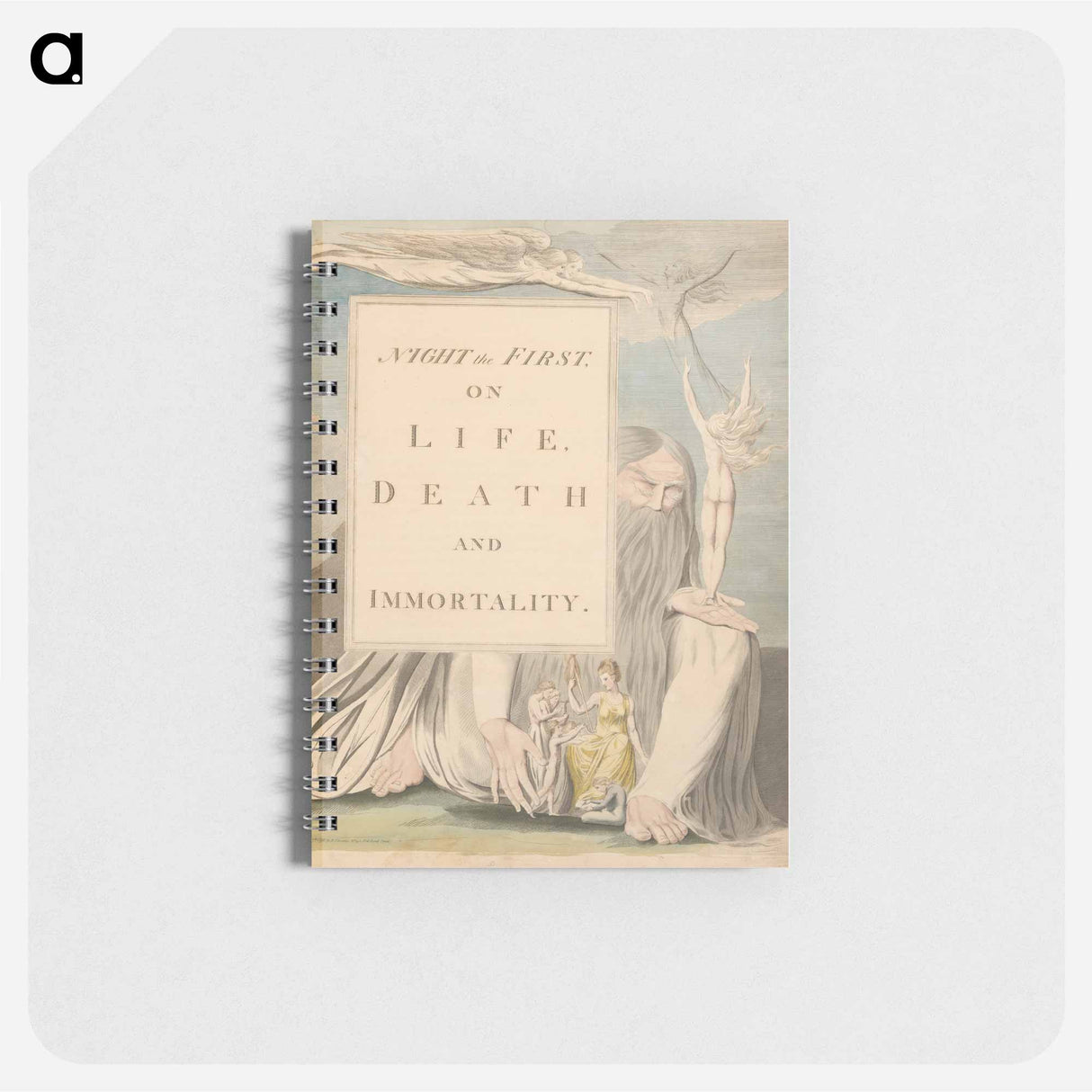 Young's Night Thoughts, Title Page - ウィリアム ブレイク Memo.
