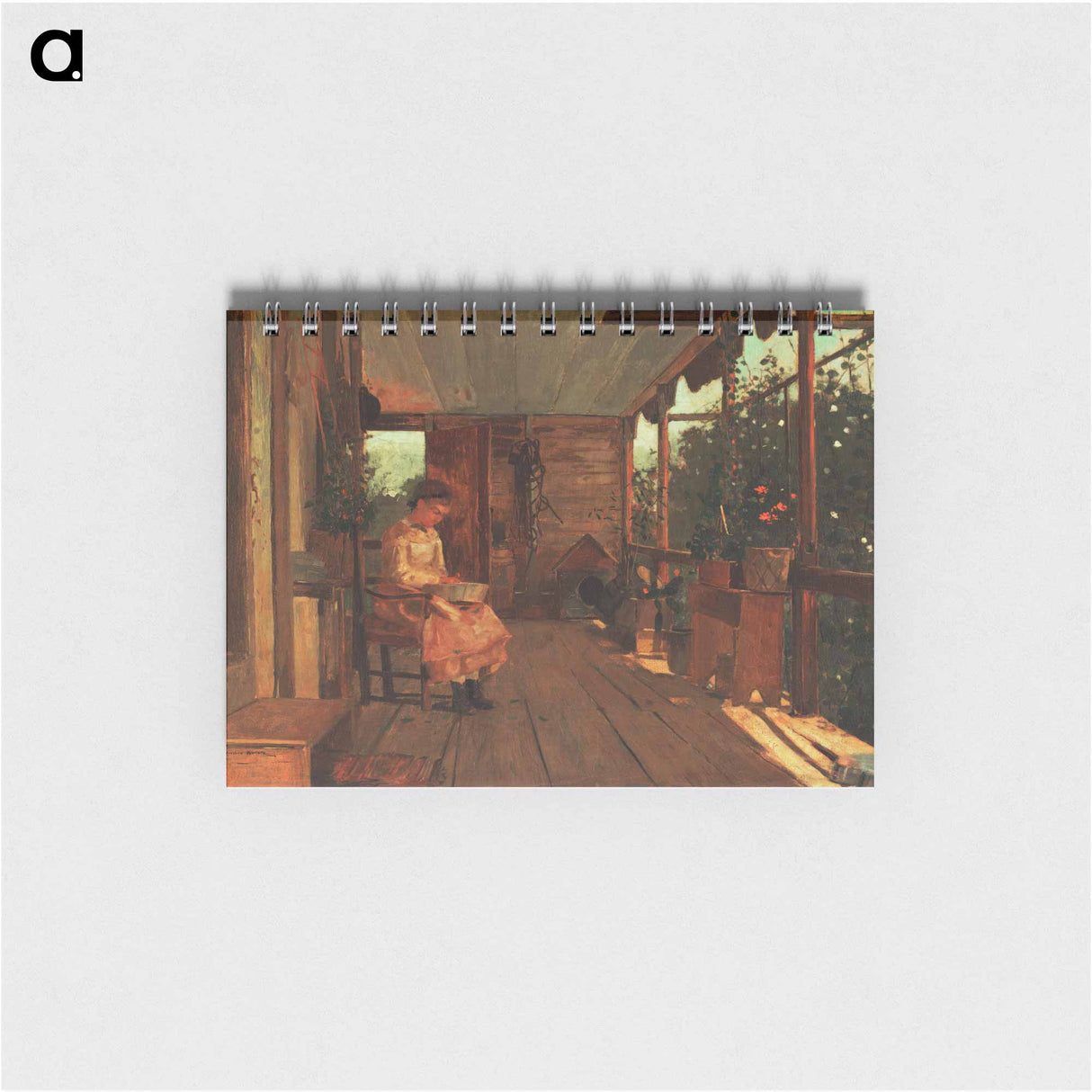 Girl Shelling Peas - ウィンスロー ホーマー Memo.