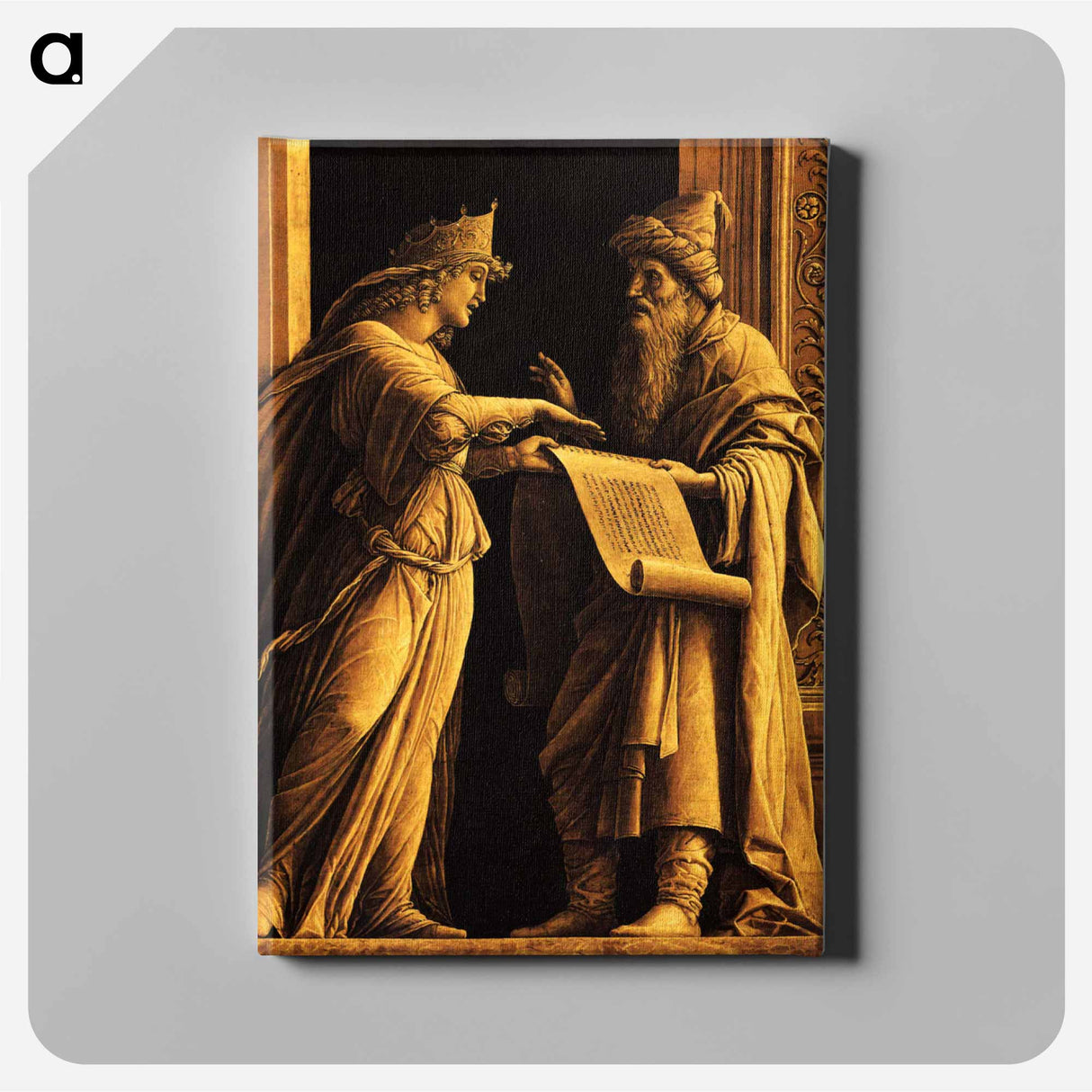 アートパネル-A sibyl and a prophet - アンドレア マンテーニャ Canvas.
