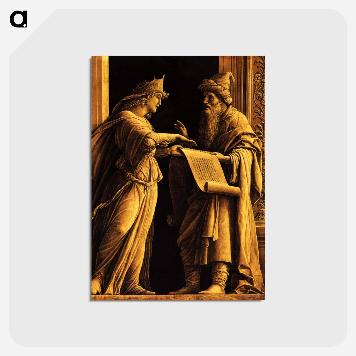 A sibyl and a prophet - アンドレア マンテーニャ Postcard.