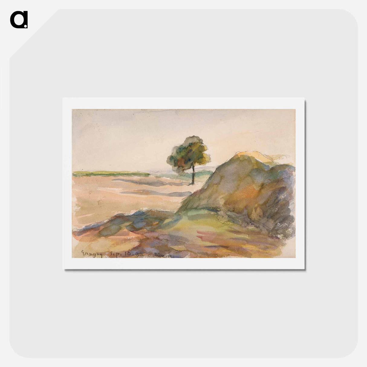 アートポストカード-Paysage - カミーユ ピサロ Postcard.