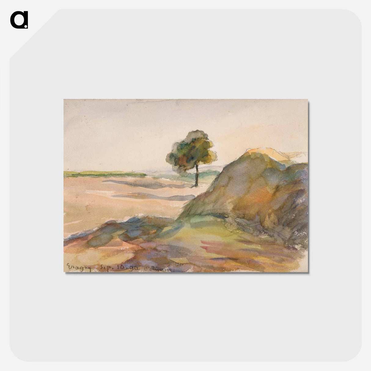 アートポストカード-Paysage - カミーユ ピサロ Postcard.