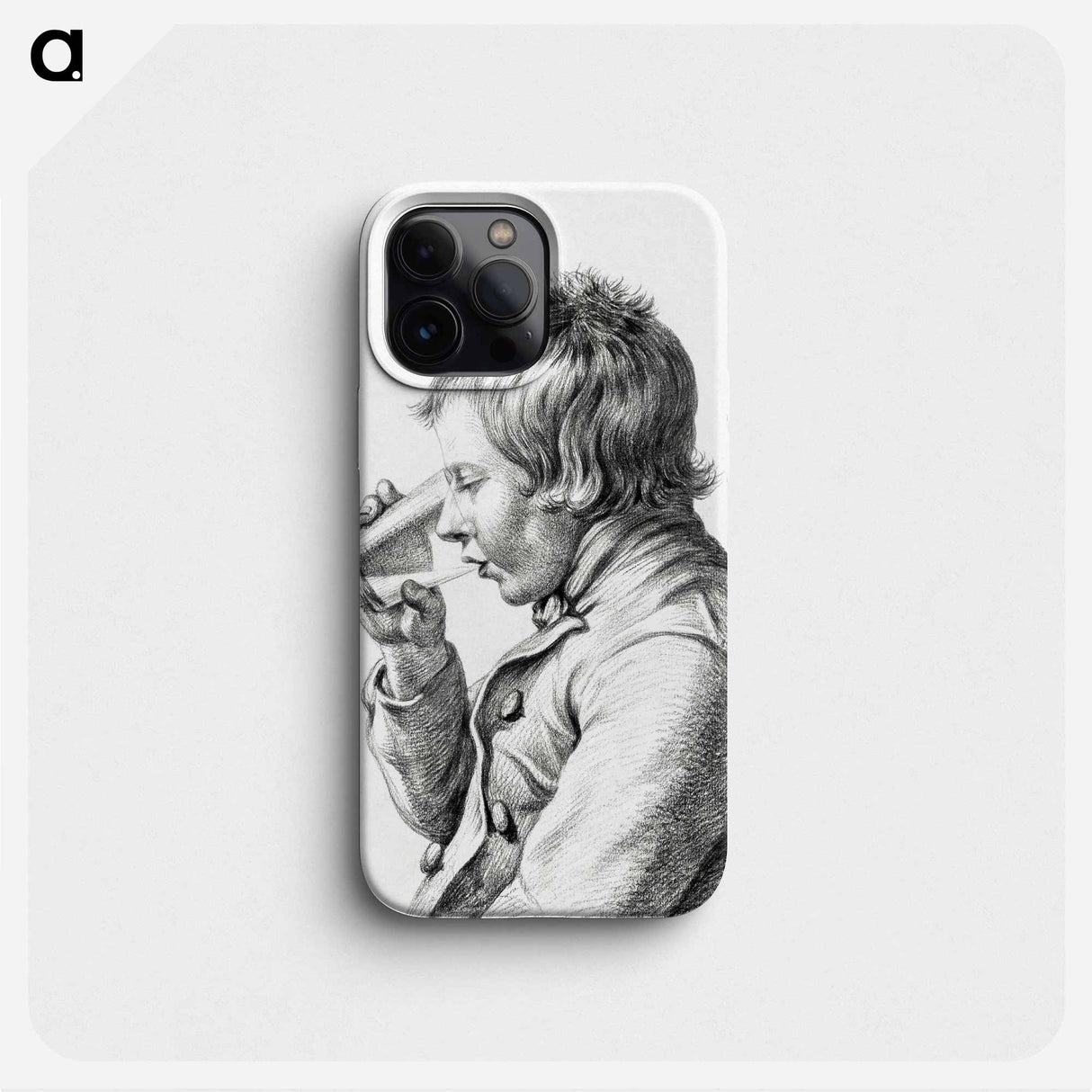 Boy, drinking from a glass - ジャン ベルナール Phone Case.