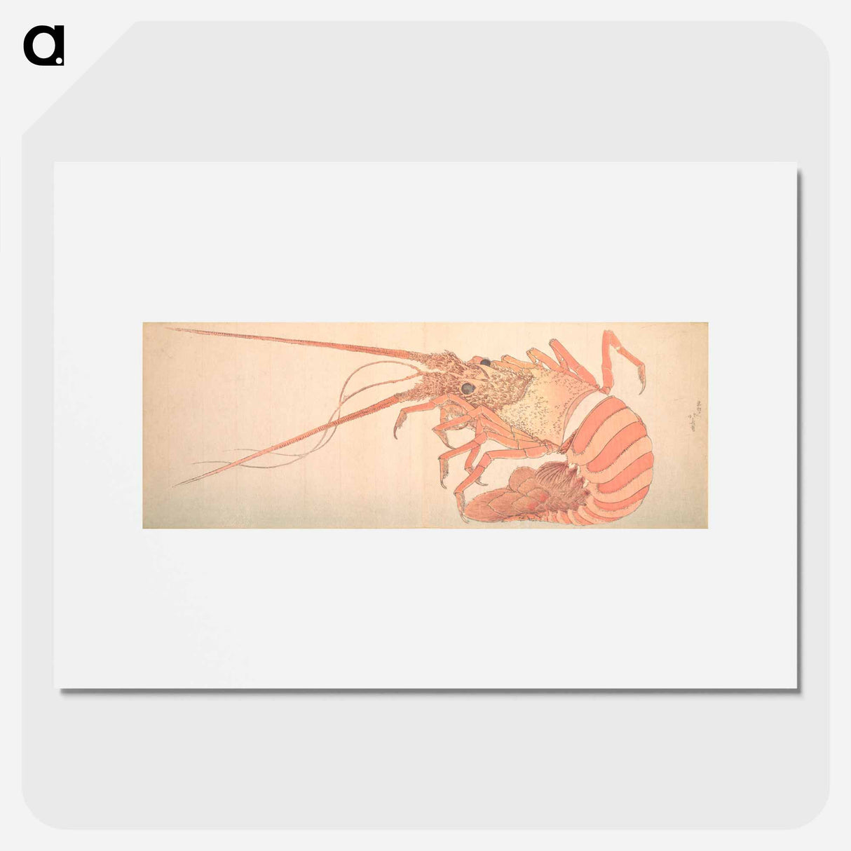アートポスター-Large Lobster - 葛飾 北斎 Poster.