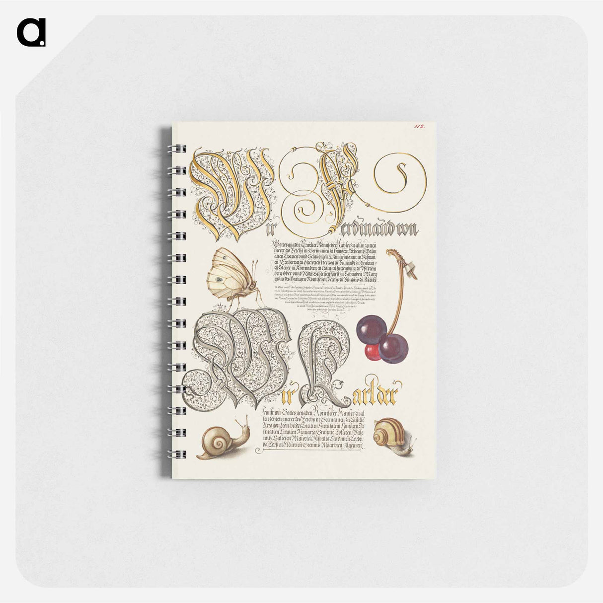 アートメモ帳-Butterfly, Sweet Cherry, and Land Snails from Mira Calligraphiae Monumenta
- 書道のお手本 Memo.
