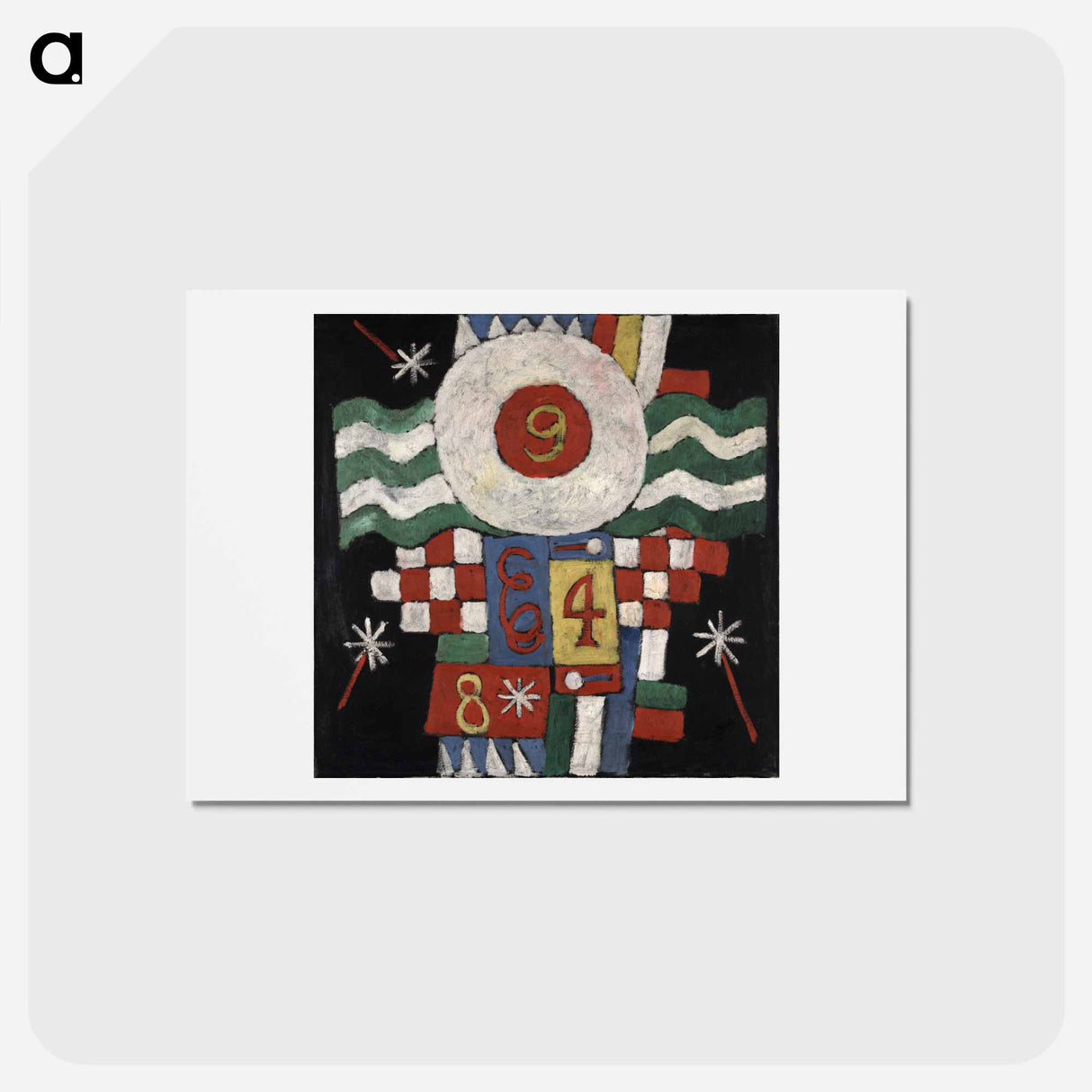 アートポストカード-Collection of Numbers, Designs and Letters Seen by Me at the Beginning of the War in Berlin—Military in Nature
- イェール大学アートギャラリー Postcard.