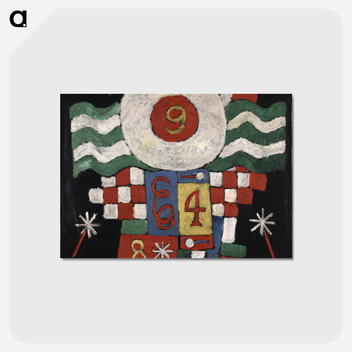アートポストカード-Collection of Numbers, Designs and Letters Seen by Me at the Beginning of the War in Berlin—Military in Nature
- イェール大学アートギャラリー Postcard.