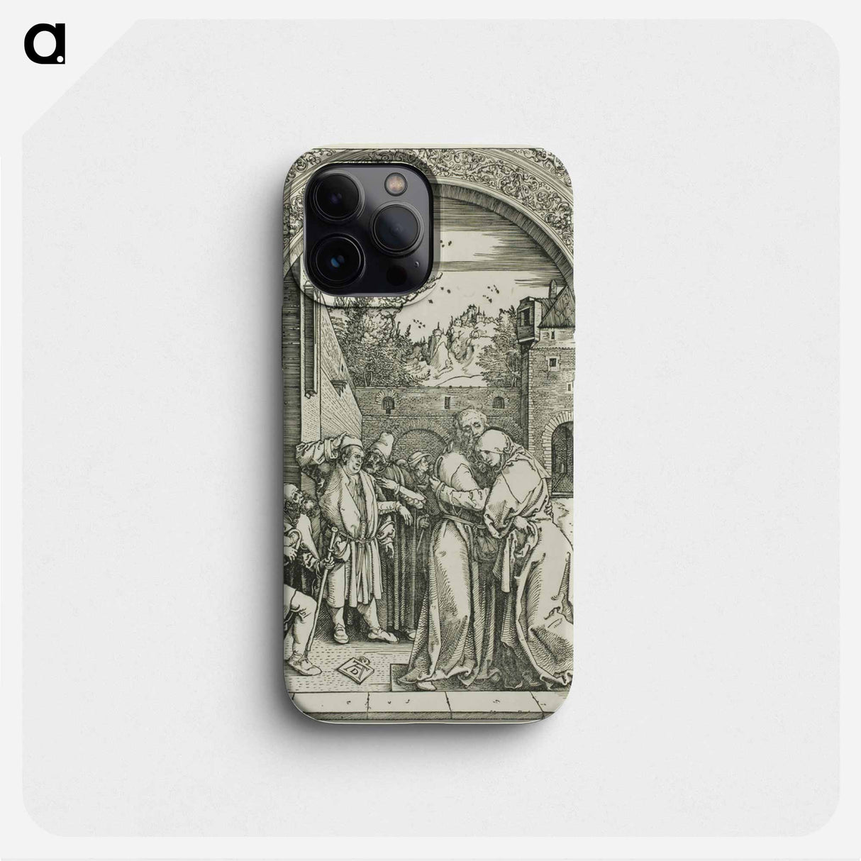 Joachim and St. Anne Meet at the Golden Gate - アルブレヒト デューラー Phone Case.