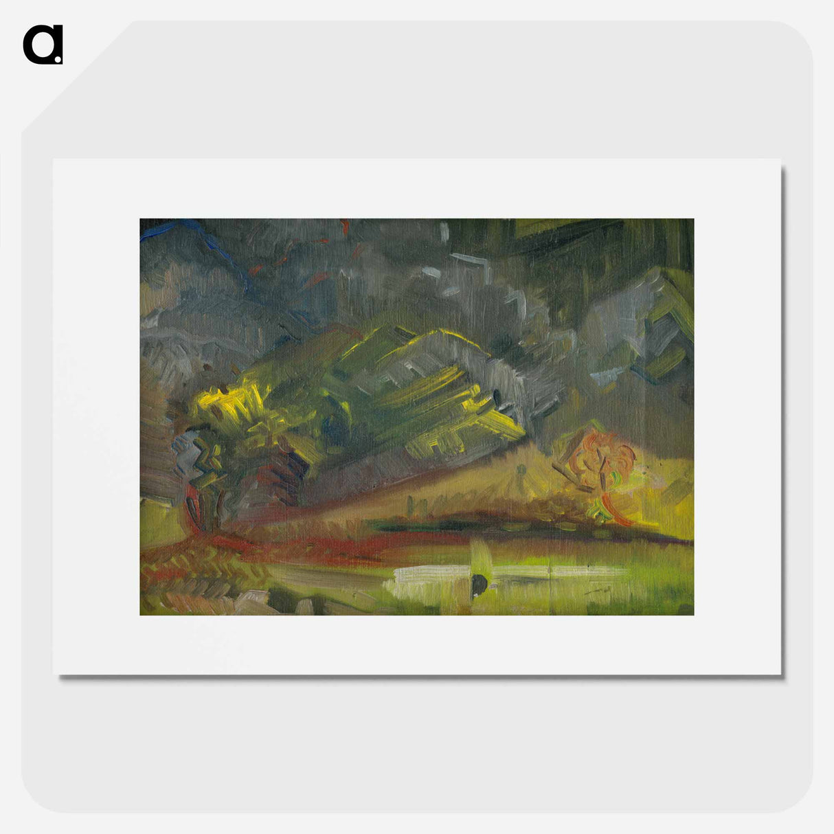 Evening landscape - アーノルド ピーター ワイズ クビンチャン Poster.