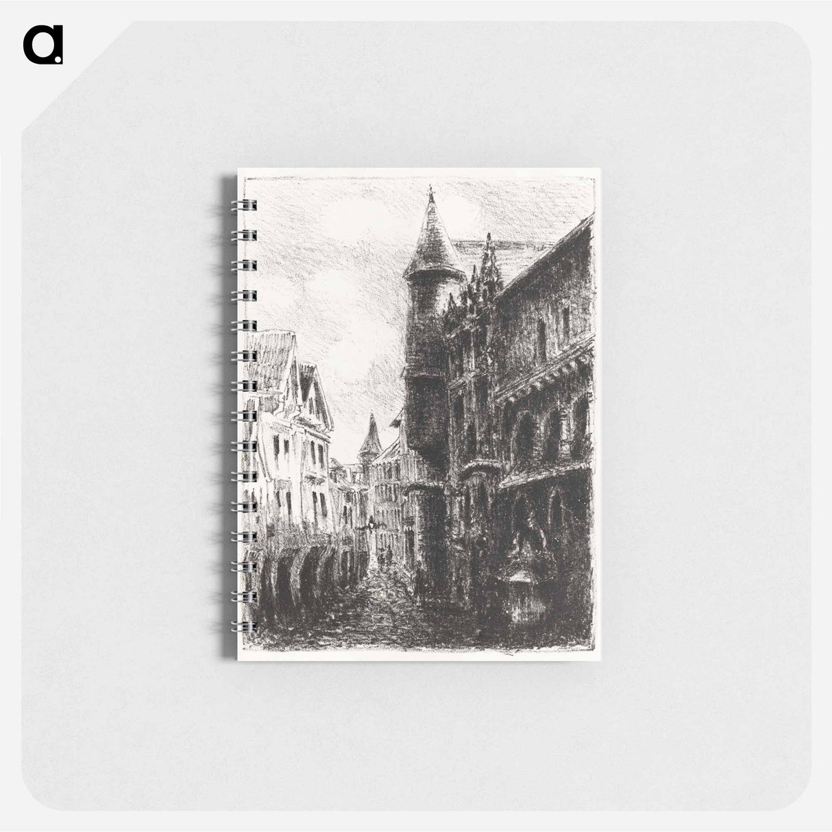 Rue Saint-Romain, Rouen, 1st plate - カミーユ ピサロ Memo.