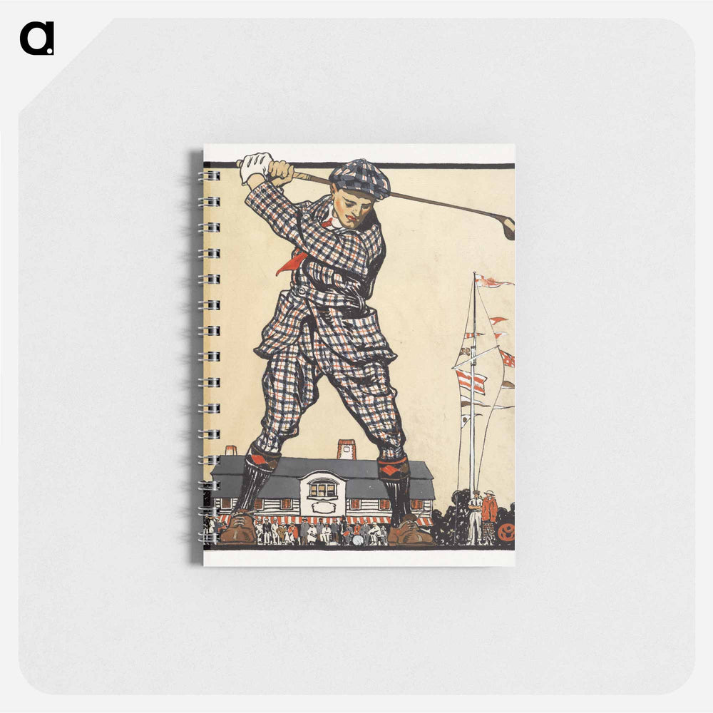 Man swinging golf club - エドワード ペンフィールド Memo.