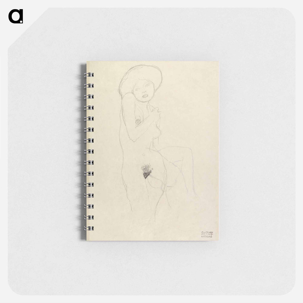 Standing Nude - グスタフ クリムト Memo.