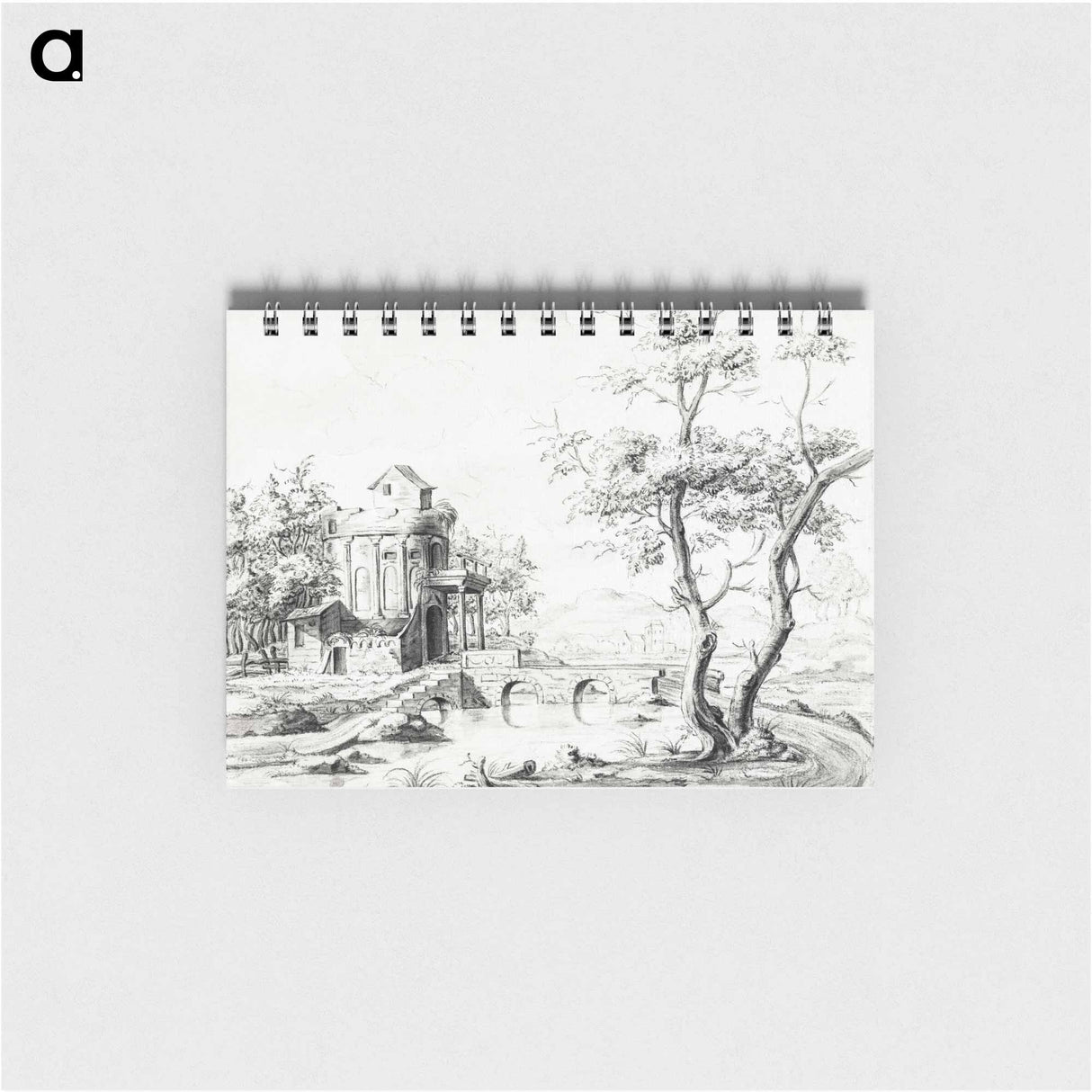 Landscape with fantastic ruin - ジャン ベルナール Memo.