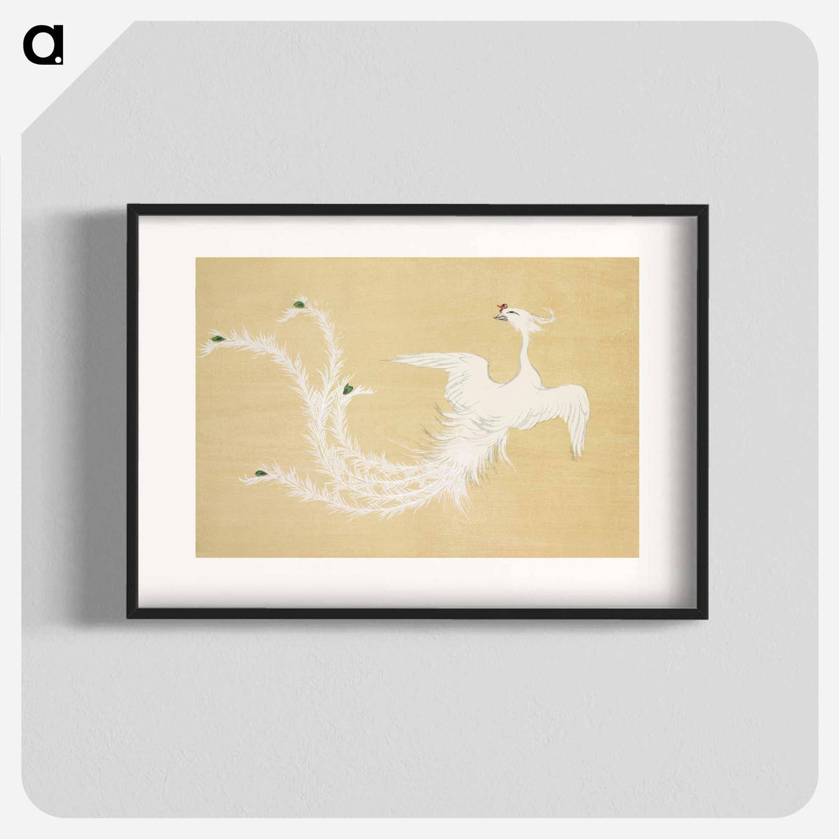 アートポスター-Bird from Momoyogusa–Flowers of a Hundred Generations - 神坂 雪佳 Poster.