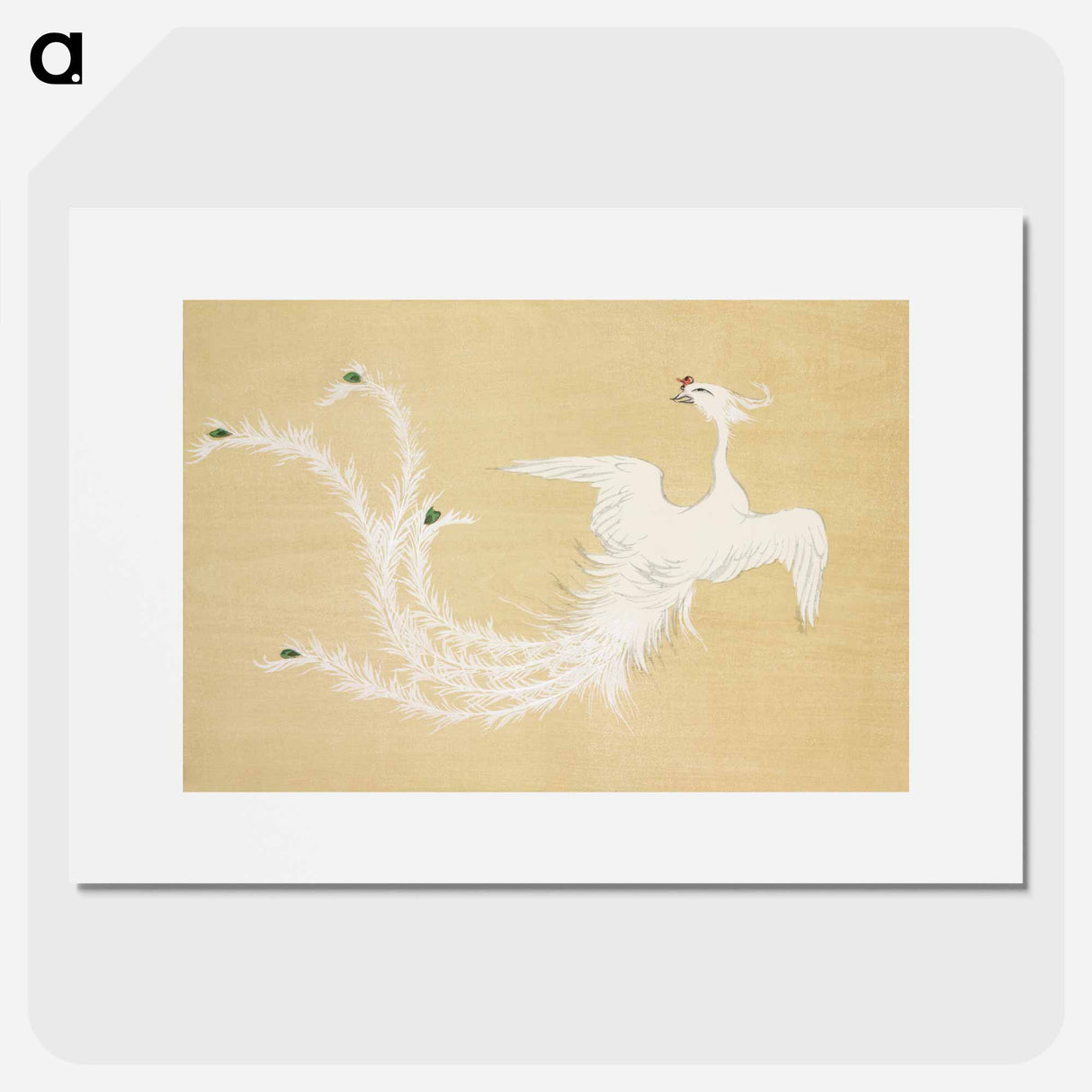 アートポスター-Bird from Momoyogusa–Flowers of a Hundred Generations - 神坂 雪佳 Poster.