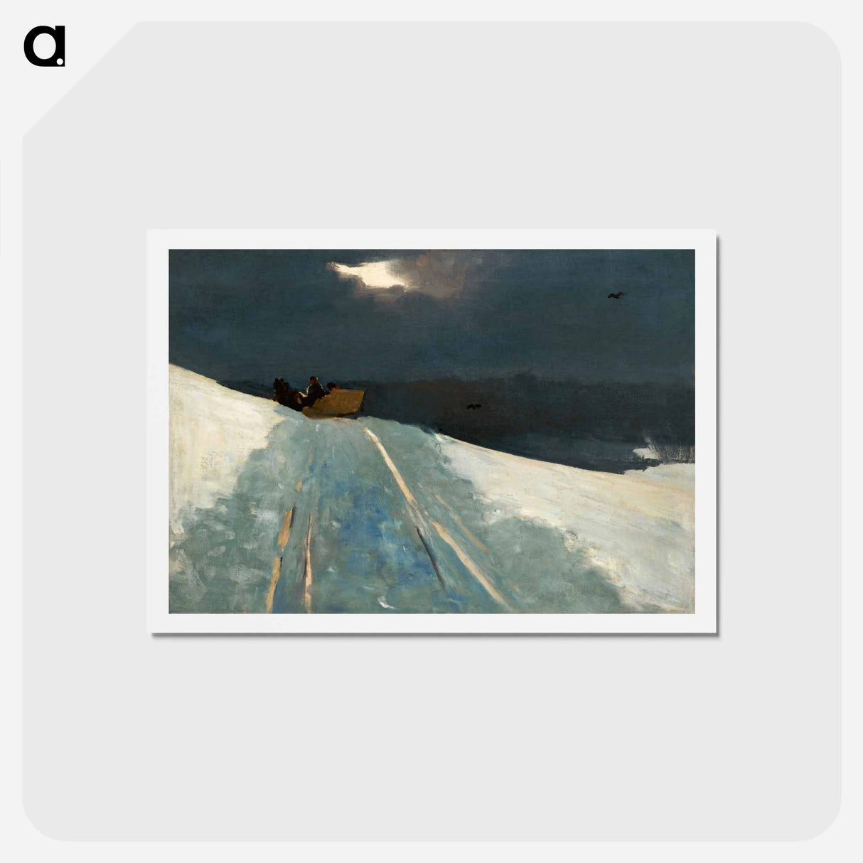 アートポストカード-Sleigh Ride - ウィンスロー ホーマー Postcard.