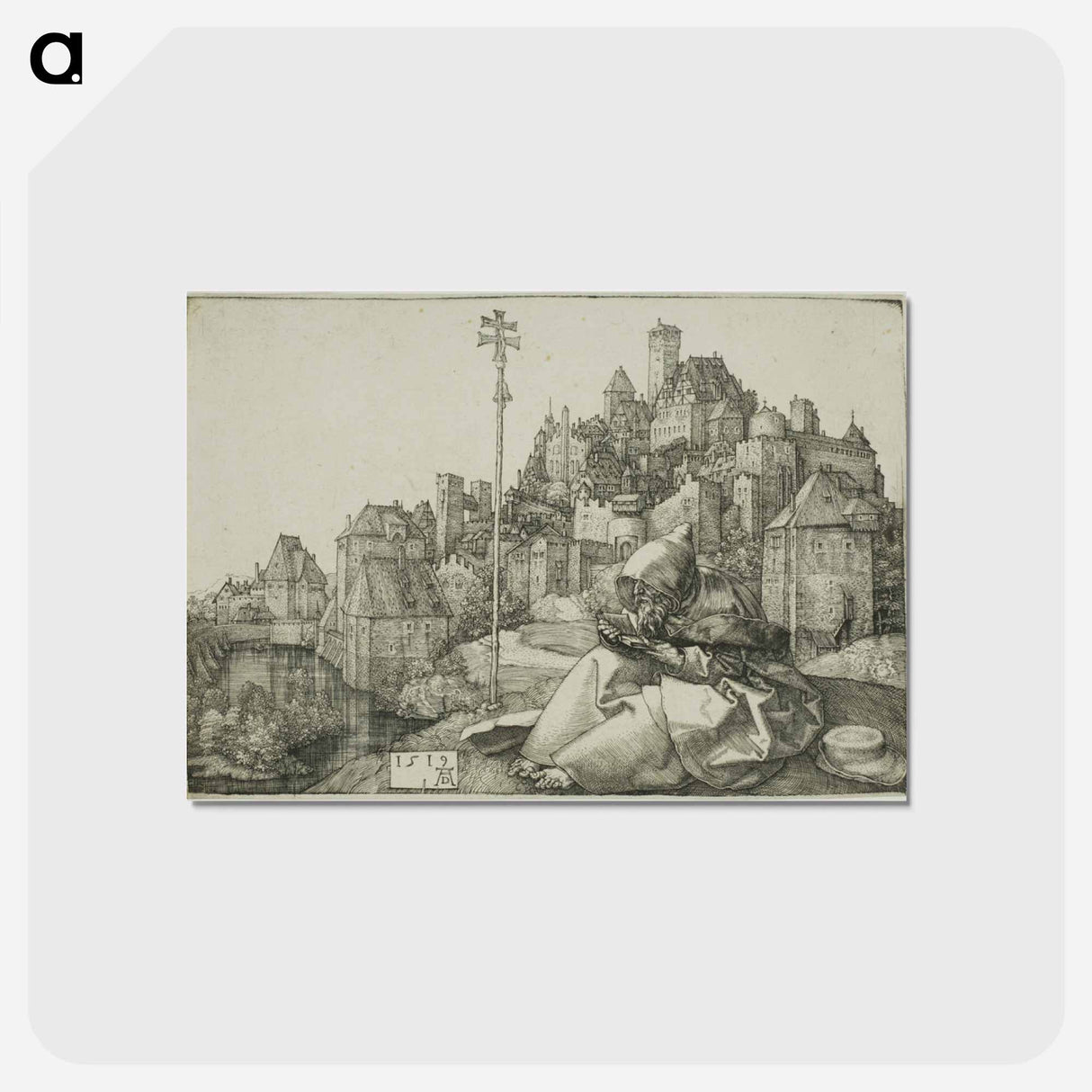 アートポストカード-St. Anthony - アルブレヒト デューラー Postcard.